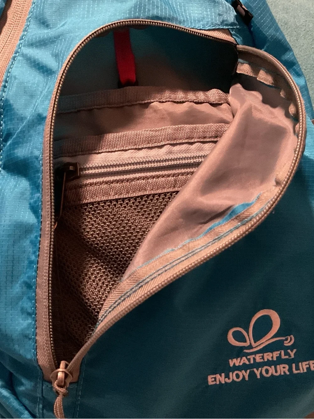 Unbranded Teal Sling Belt Bag for Men - Hands-Free Daily Carry